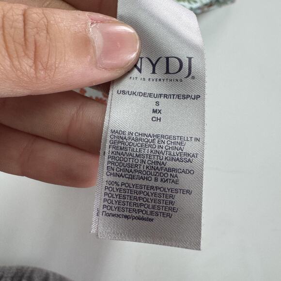 NYDJ Blouse Womens Small Floral Print Sleeveless Button Front Lightweight Top - Picture 4 of 6